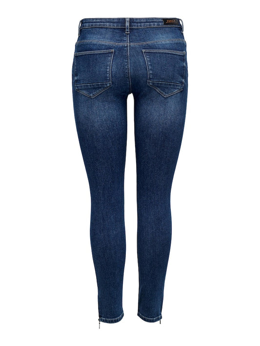ONCKENDELL REG WAIST ZIP SKINNY JEANS