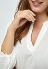 Emma 3/4 Erme Bluse Curve
