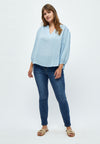 Emma 3/4 Erme Bluse Curve