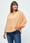 Emma 3/4 Erme Bluse Curve