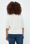 PeRosalia - Strikbluse med V-hals