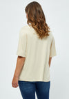PeRosalinda Rosebell - Bluse med V-hals
