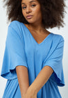 PeRosalinda Rosebell - Bluse med V-hals