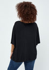 PeRosalinda Rosebell - Bluse med V-hals