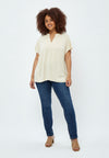 PeRosalinda - T-Shirt med V-hals