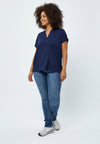 PeRosalinda - T-Shirt med V-hals