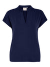 PeRosalinda - T-Shirt med V-hals