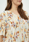 PeMahogany - Bluse med V-hals