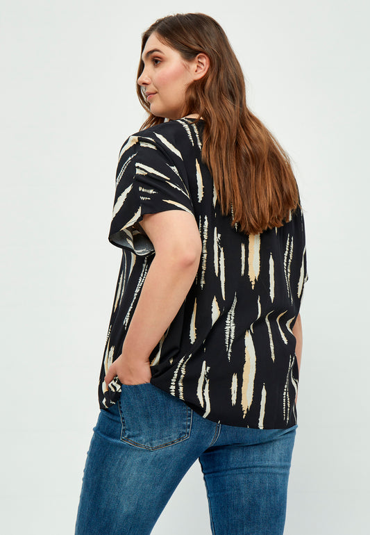 PeNalia Elara - Bluse med V-hals