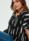 PeNalia Elara - Bluse med V-hals