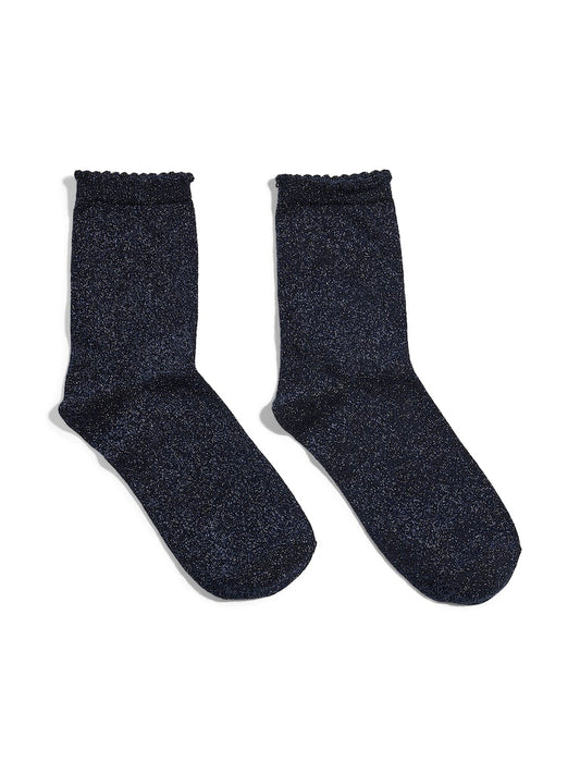 PCSEBBY GLITTER LONG 1 PACK SOCKS NOOS