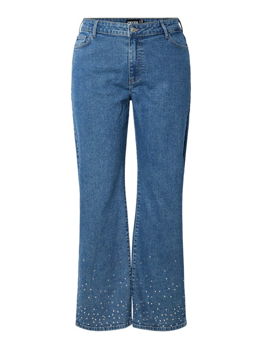 PCSIFFI HW RHINESTONE DENIM JEANS