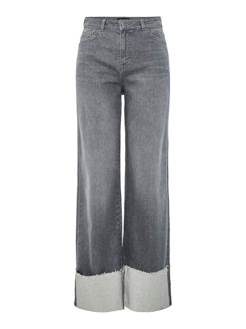 PCPIL - Højtaljede Jeans med Opsmøg