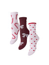 PCJINGLE - Glitter Sokker 3 Pak Julemotiver