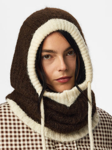 PcNambi - Balaclava - Brun/Offwhite