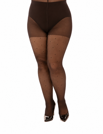 PmSheer Dotty Curvy Super Stretch Tights