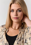 StTiff - Bluse med guldtråde