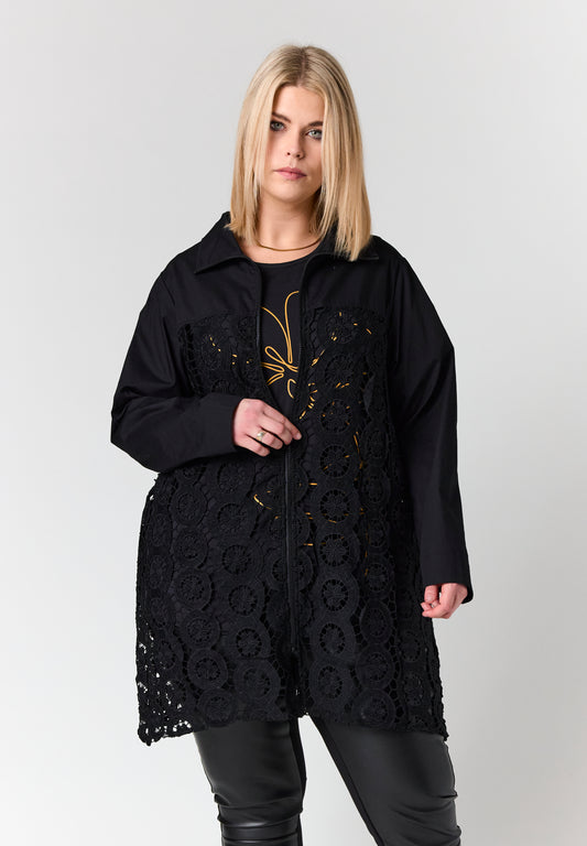 StAislyn - Cardigan med Blondedetaljer FJ