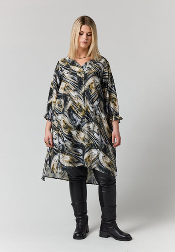 StElma - Tunika med Abstrakt Print
