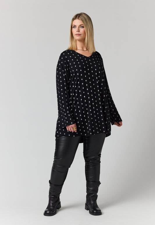 StBerit - Bluse med Små Blomster