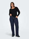 CARLONNY - Basis Bluse - Sort