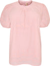 BLUSE MED KORTE PUFFERMER