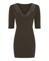 TsBelen Rib - Lang Rib Top med Blonde