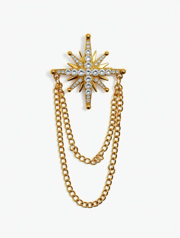 TsBethlehem - Guldbelagt Broche