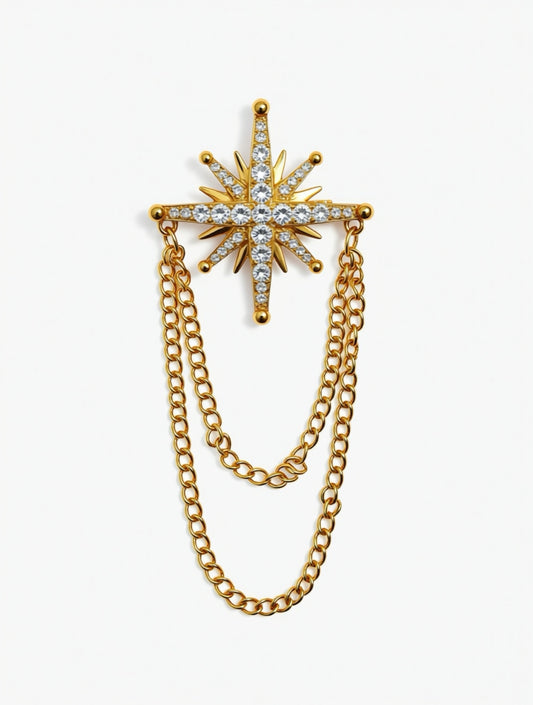 TsBethlehem - Guldbelagt Broche