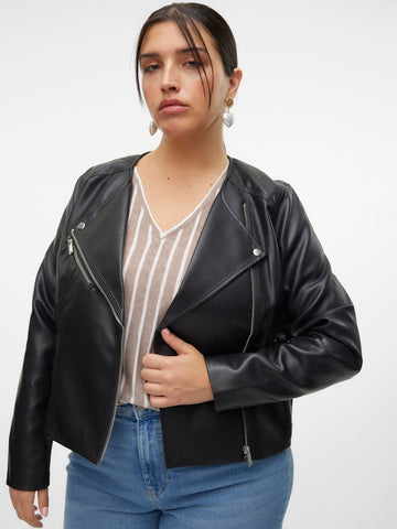 VmcRiley Rio - Kort PU Biker Jakke