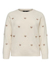 VMCDOFFY - Strikbluse med Hjerter.