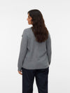 VMCROSE - Strikbluse med Blomster