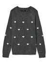 VMCDOFFY - Strikbluse med Hjerter.