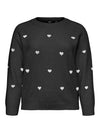 VMCDOFFY - Strikbluse med Hjerter.