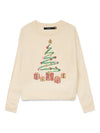 VMCGLITTER - Strikbluse med Jule Broderi / Pailletter
