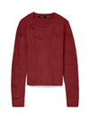 VMCROSE - Strikbluse med Blomster