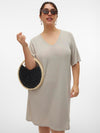VMCSELINA 2/4 V-NECK DRESS CURVE