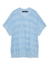 Kortermet bluse med striper