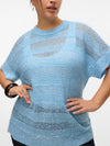 Kortermet bluse med striper