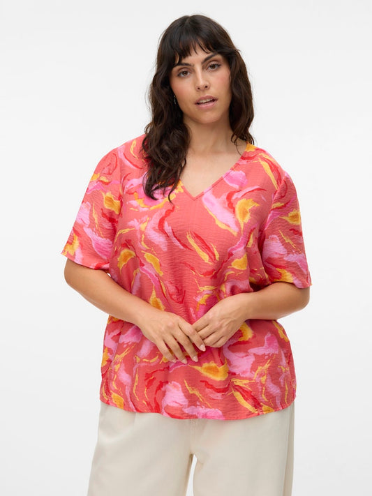 VmcCille Christa - Bluse med V-hals