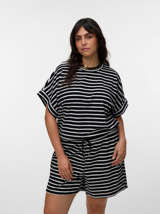 VmcLine - Frotté Bluse med Striber
