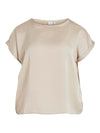 VIELLETTE S/S SATIN TOP