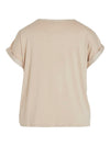 VIELLETTE S/S SATIN TOP