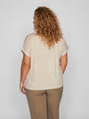 VIELLETTE S/S SATIN TOP