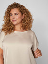 VIELLETTE S/S SATIN TOP