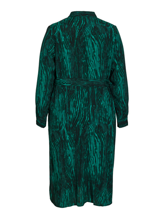 VIRUMA ARA L/S MIDI SHIRT DRESS