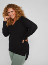 VIRIL V-NECK LS KNIT TOP
