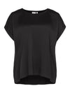 VIELLETTE S/S SATIN TOP