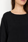 WaANIA 2 - Bluse med Struktur - Sort