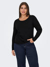CARLONNY - Basis Bluse - Sort
